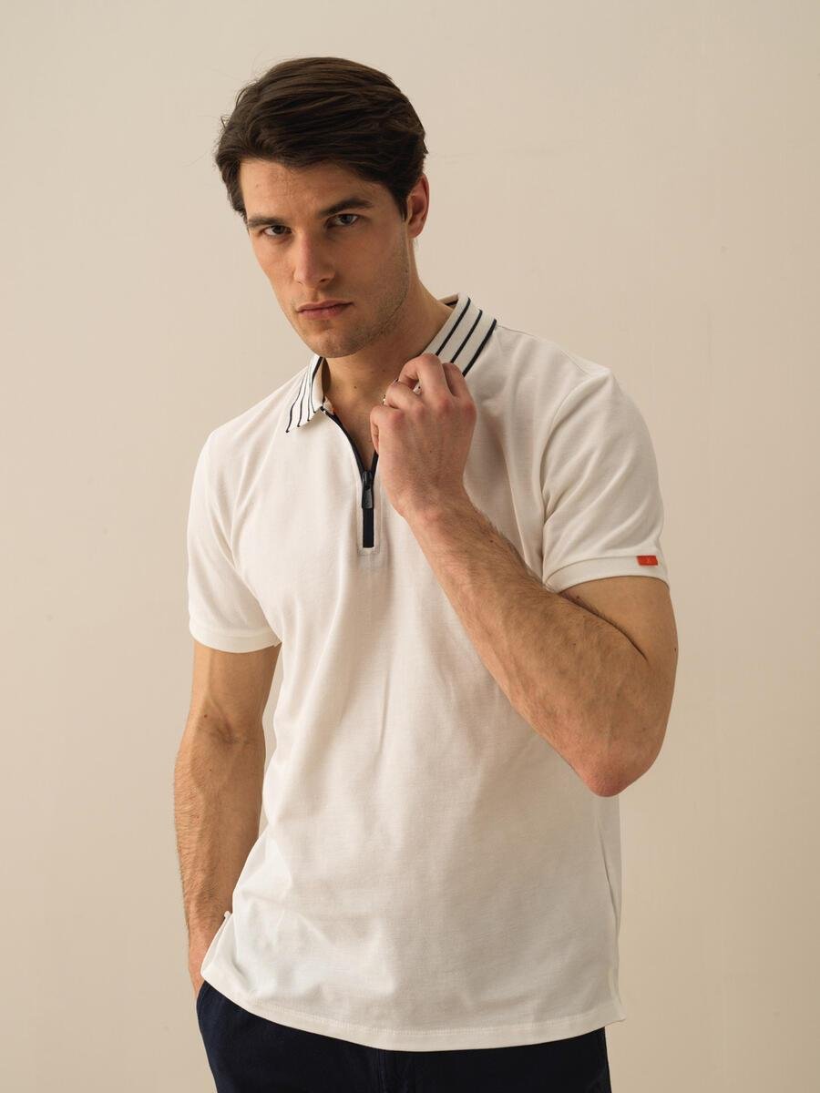 ÇİZGİLİ POLO YAKA T-SHIRT
