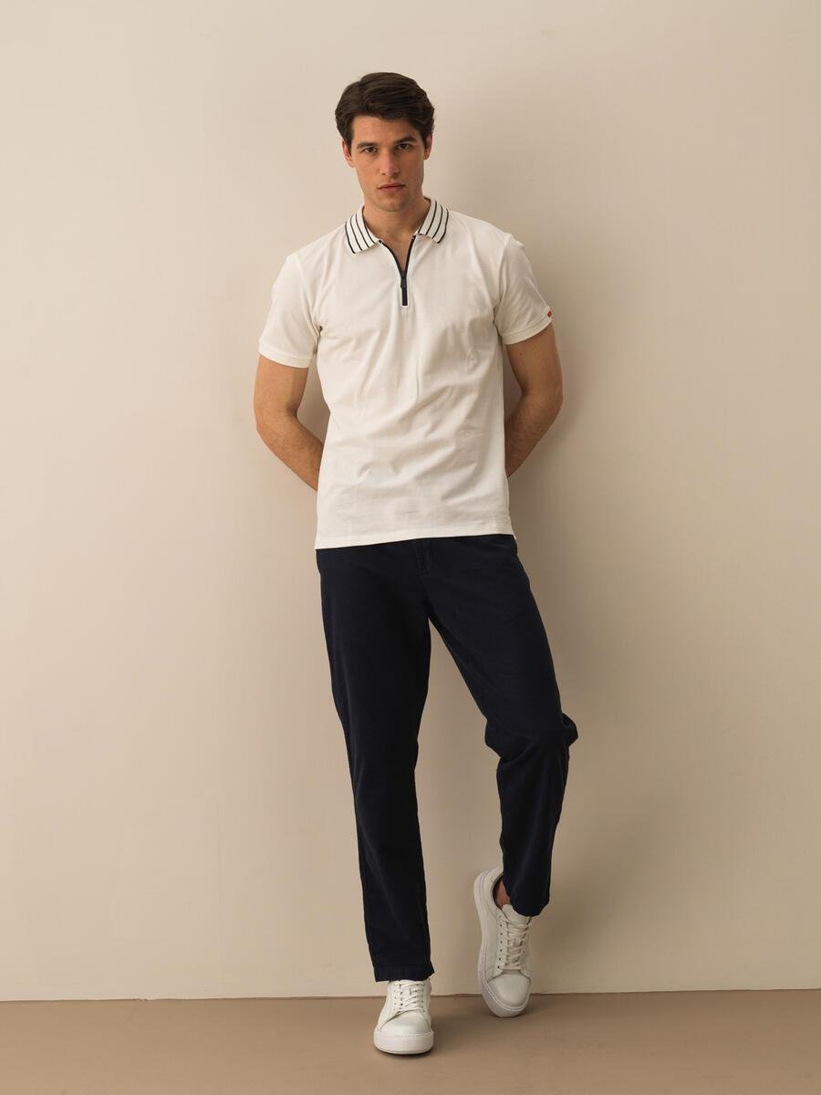 ÇİZGİLİ POLO YAKA T-SHIRT
