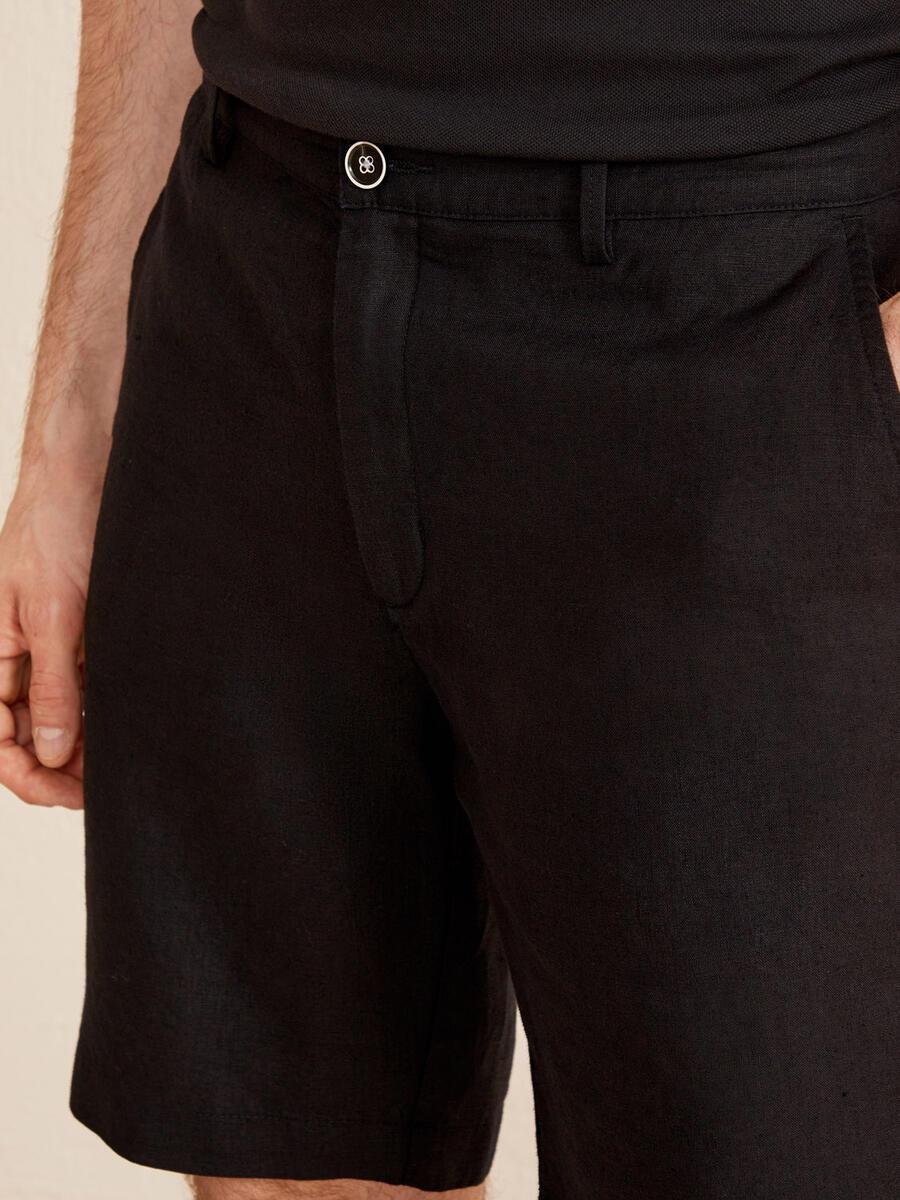KETEN DÜĞMELİ SHORT