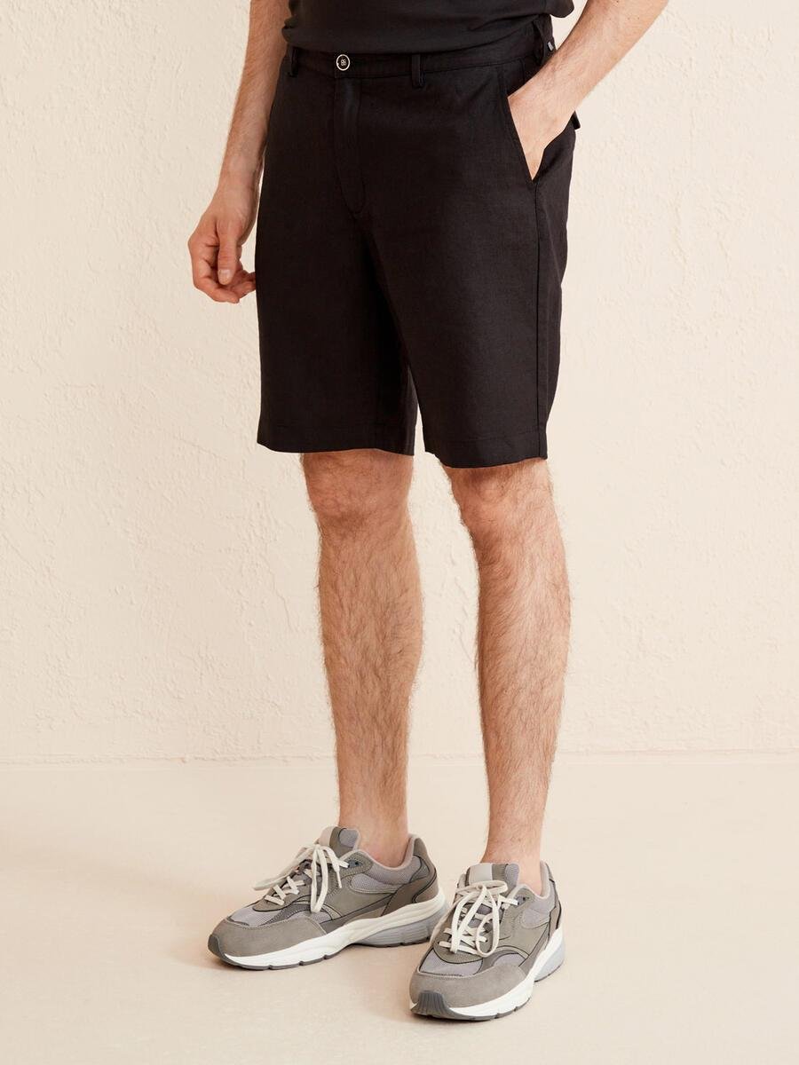 KETEN DÜĞMELİ SHORT