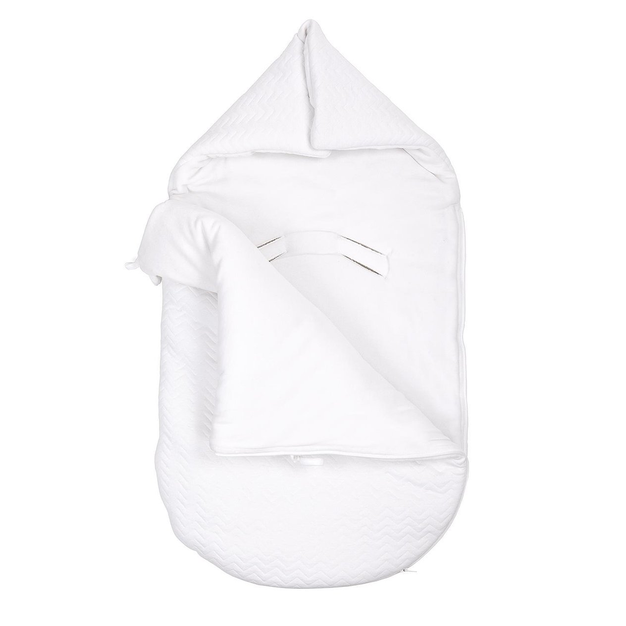Taşıma Tulumu - Chevron White 3 Kemerli Portbebe - Poetree Kids