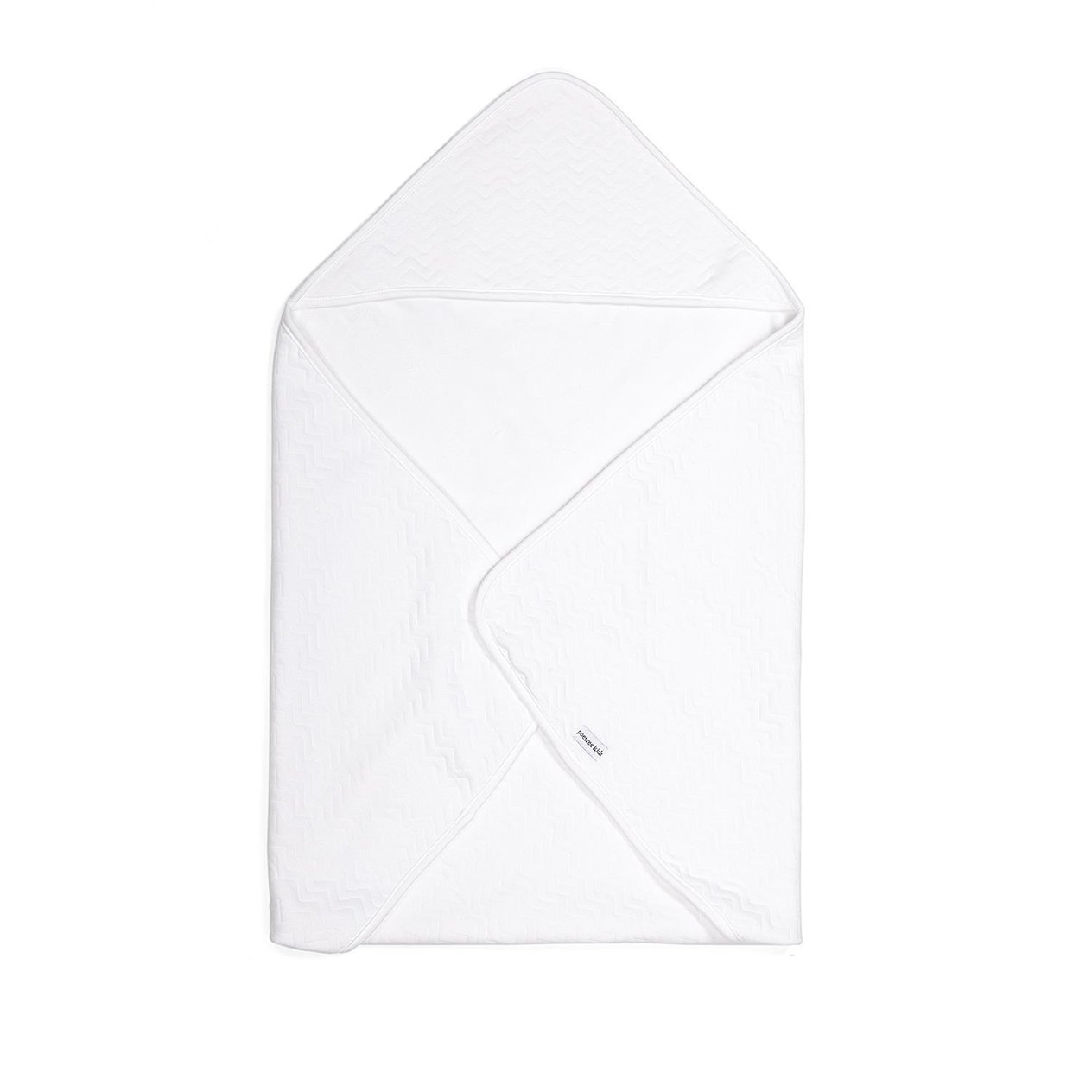 Battaniye - Chevron White İçi Nikili Kundak Battaniye - Poetree Kids