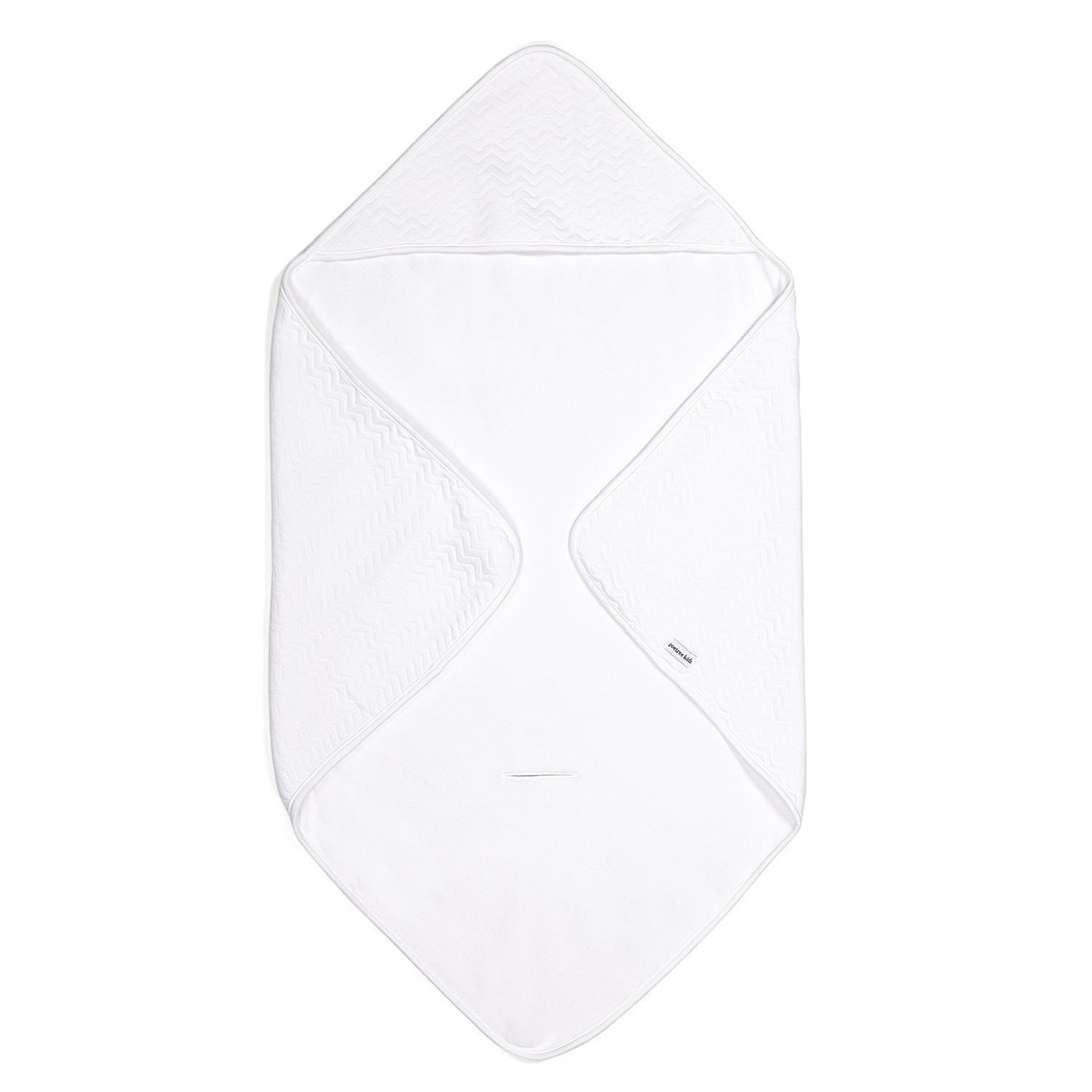 Battaniye - Chevron White İçi Nikili Kundak Battaniye - Poetree Kids