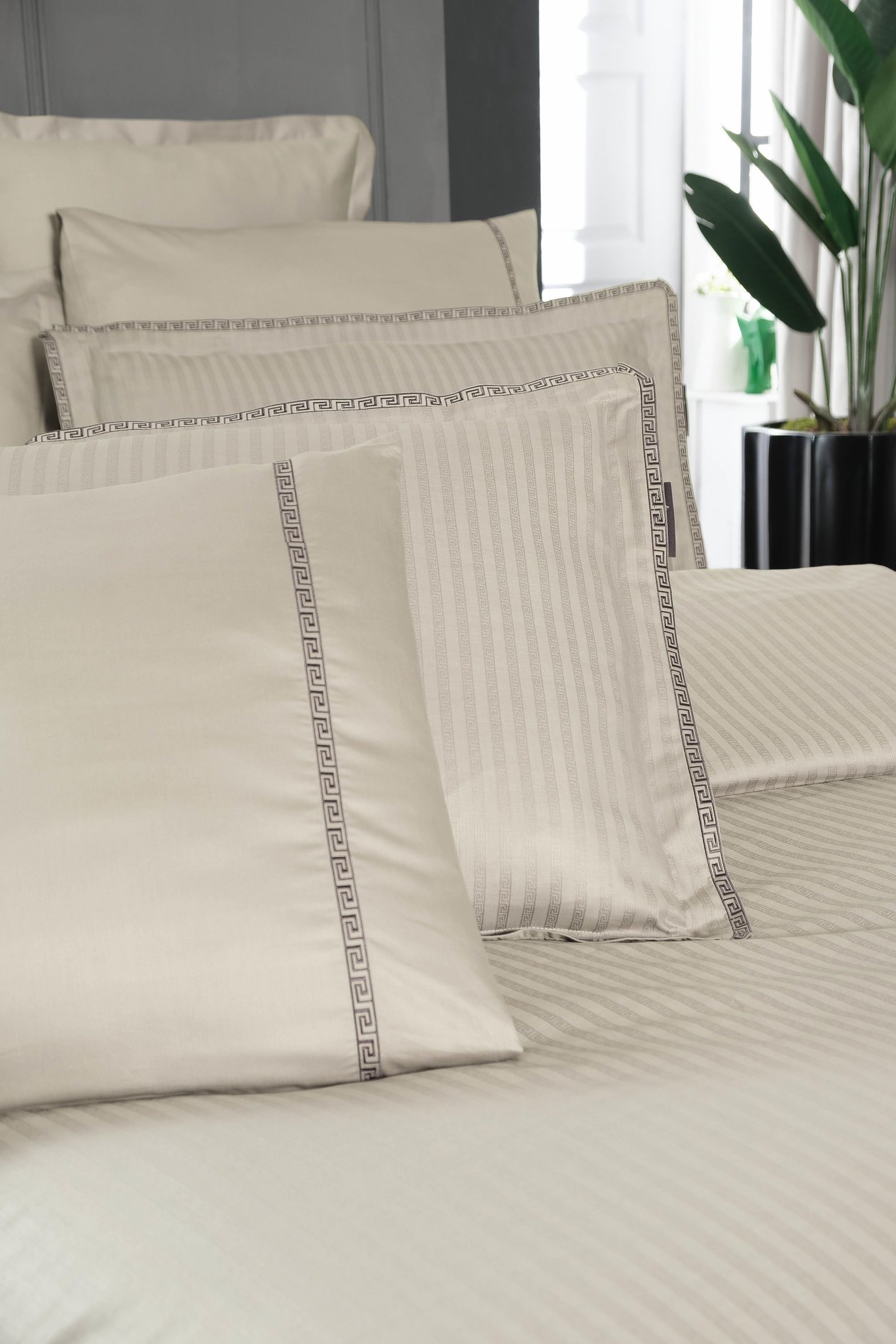 JACQUARD STRIPE Комплект постельного белья 300 TC Varyant 2