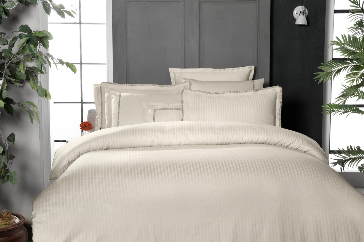 JACQUARD STRIPE Комплект постельного белья 300 TC Varyant 2