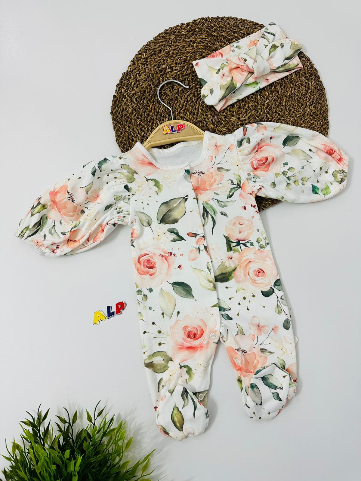 Roses 2 Parça Tulum Set Kız Takım Beyaz