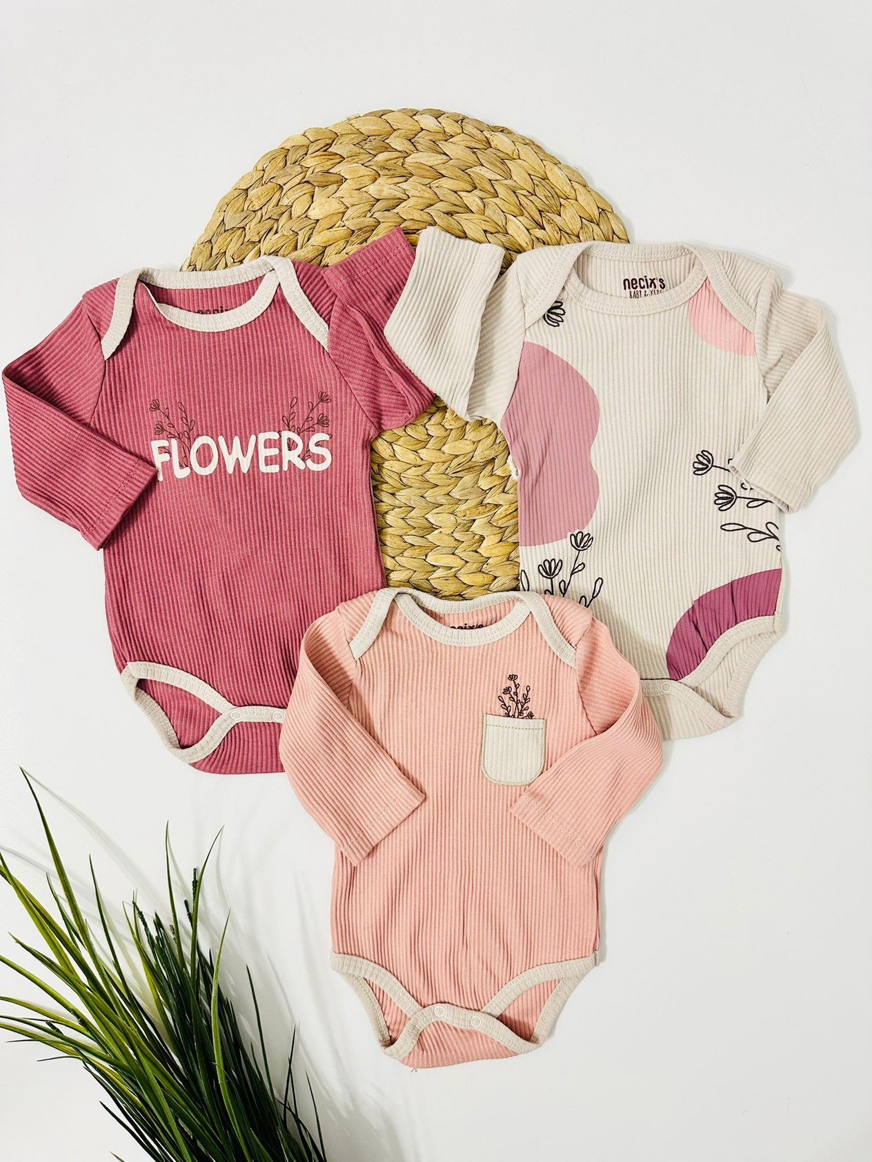 Spaın Kaşkorse 3'lü Body Set - Pembe