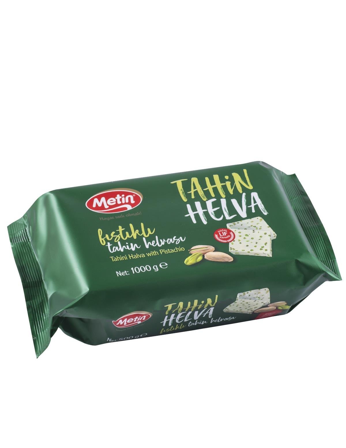 Metin Helva -Antep Fıstıklı Helva 1000 Gr Paket