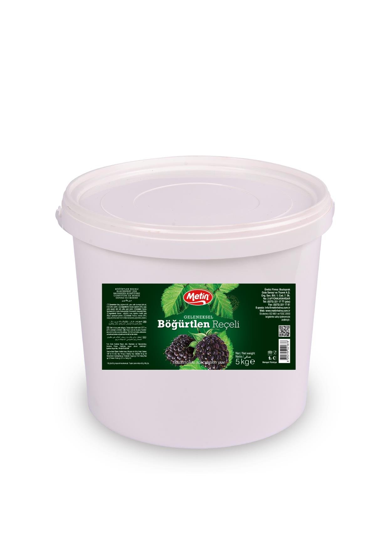 Metin Helva -Böğürtlen Reçeli 20 Kg
