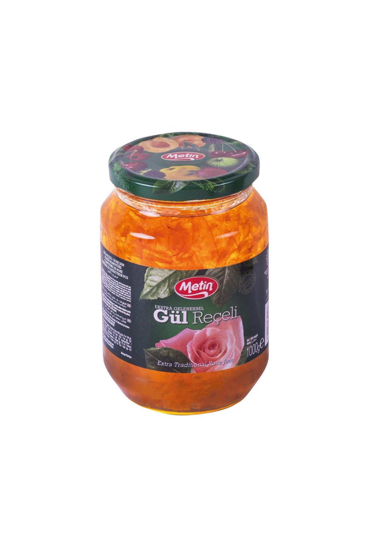 Metin Helva -Gül Reçeli 1000 Gr Cam Kavanoz