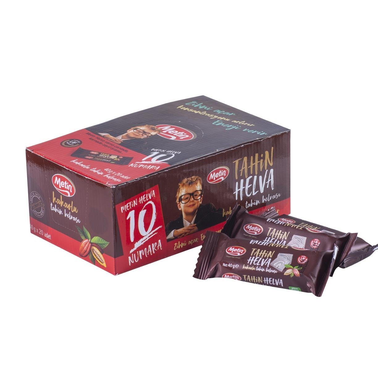 Metin Helva -Kakaolu Helva 40 Gr x 20 Adet
