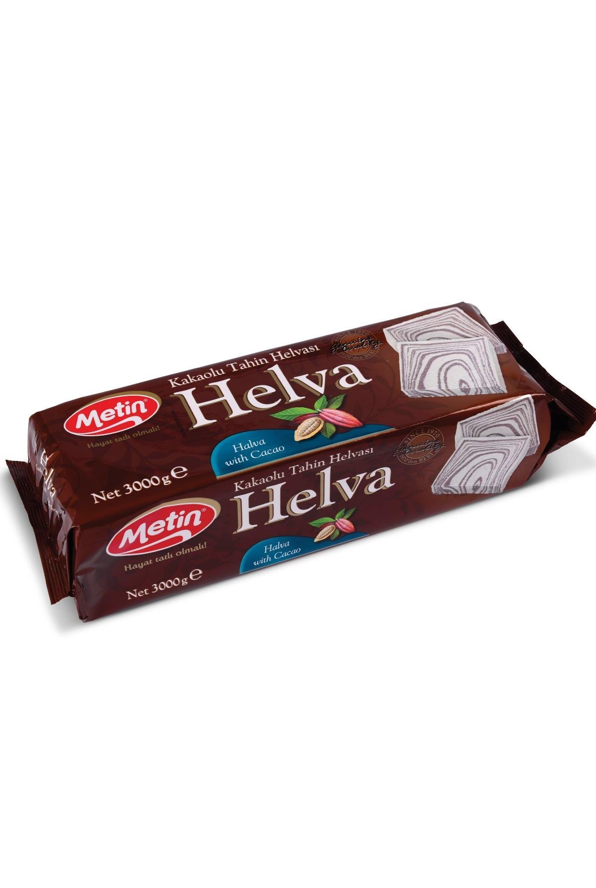Metin Helva -Kakaolu Helva Blok 3000 Gr