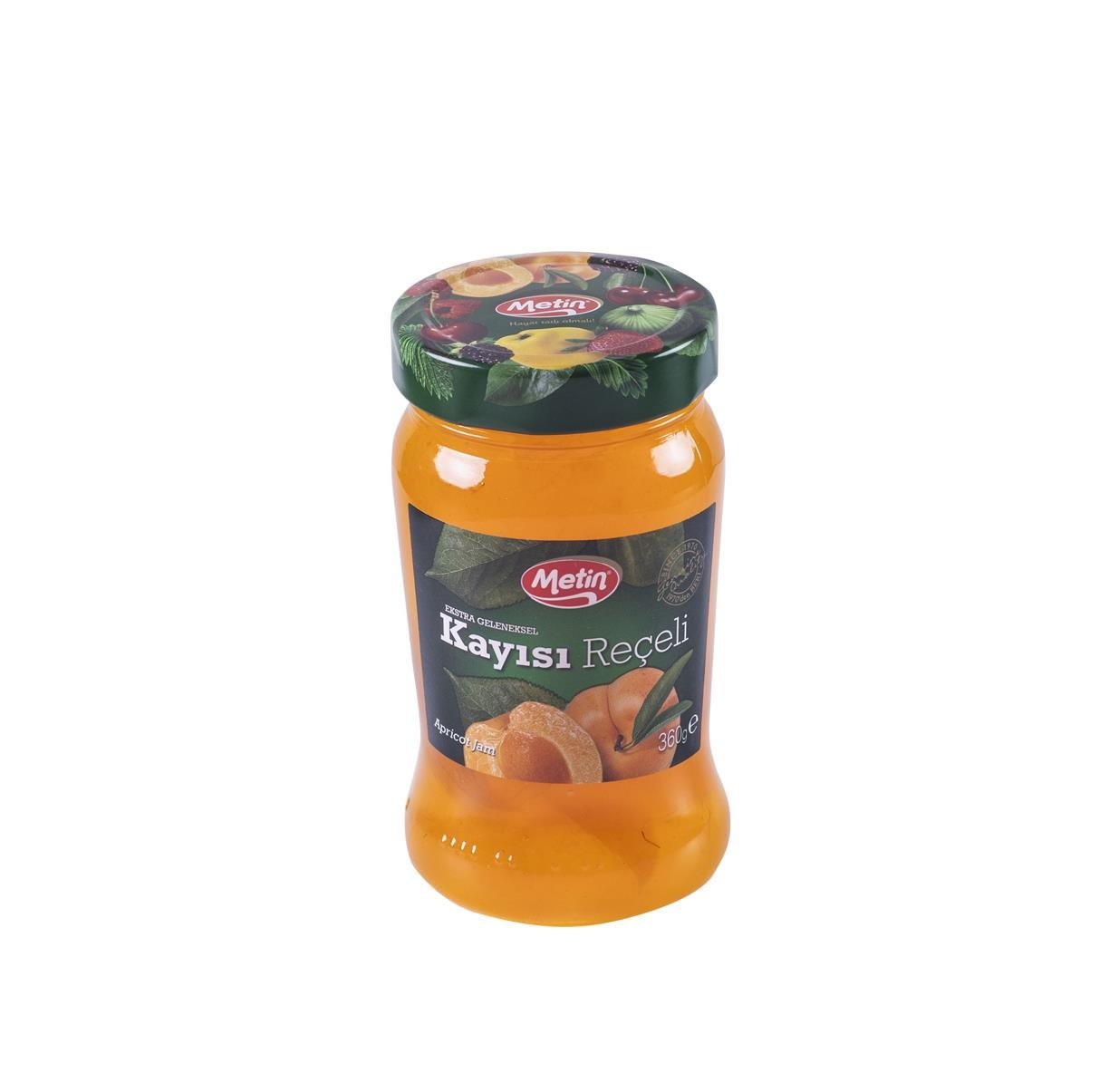 Metin Helva -Kayısı Reçeli 360 Gr Cam Kavanoz