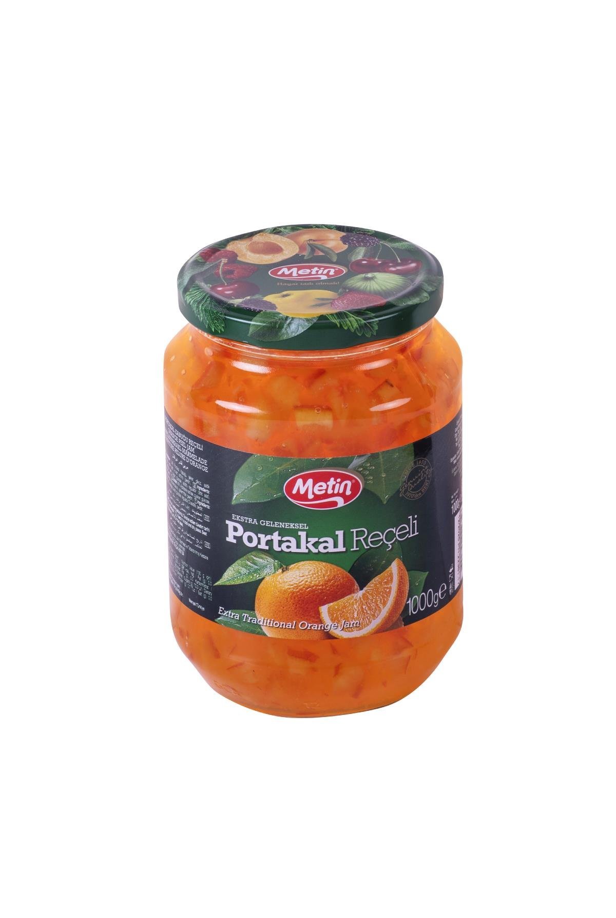 Metin Helva -Portakal Reçeli 1000 Gr Cam Kavanoz