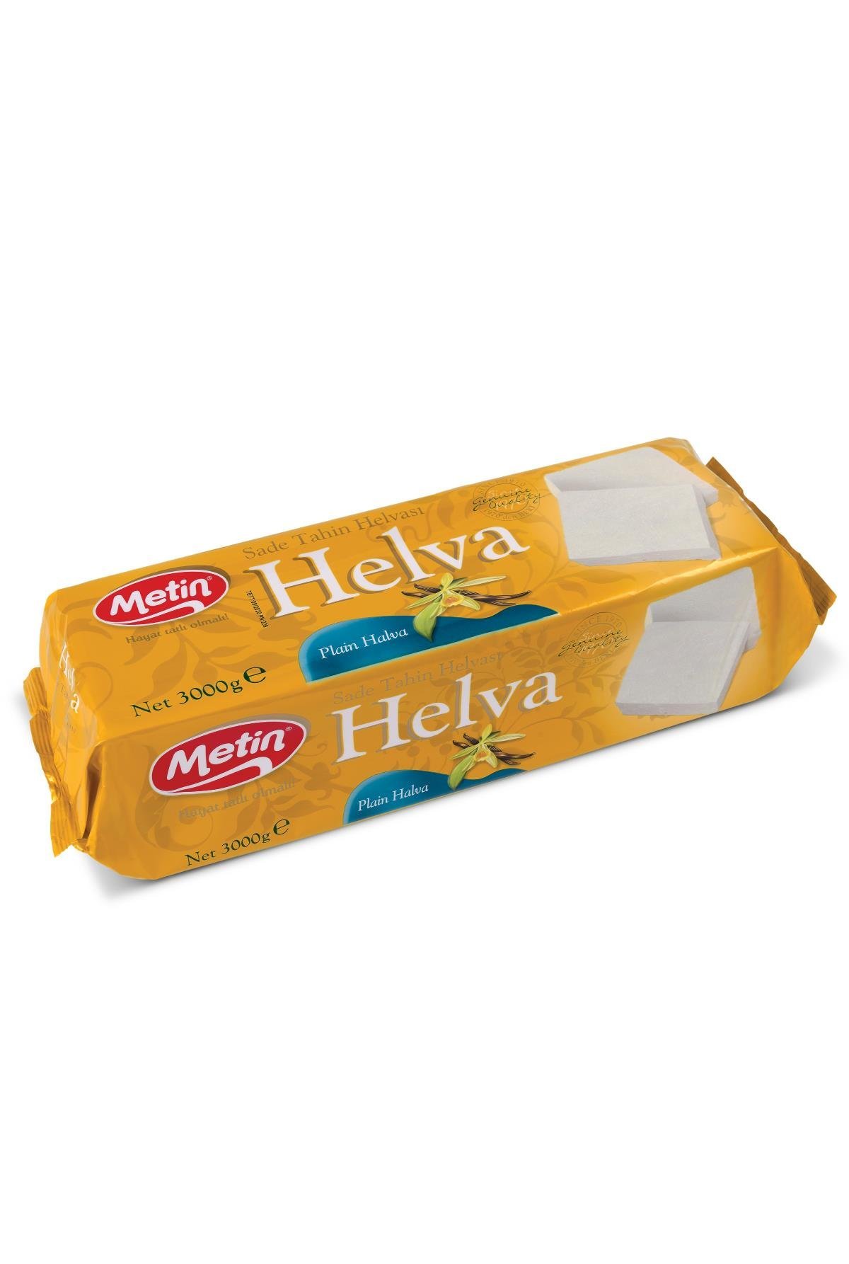 Metin Helva -Sade Helva Blok 3000 Gr