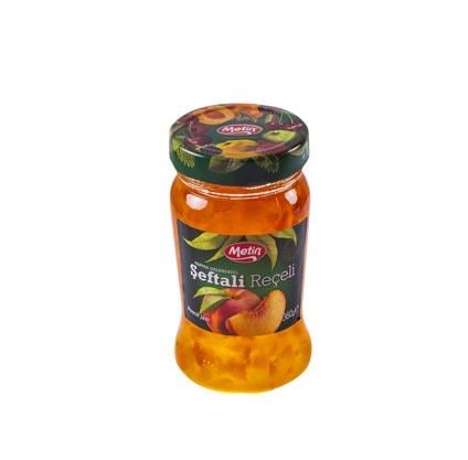 Metin Helva -Şeftali Reçeli 360 Gr Cam Kavanoz