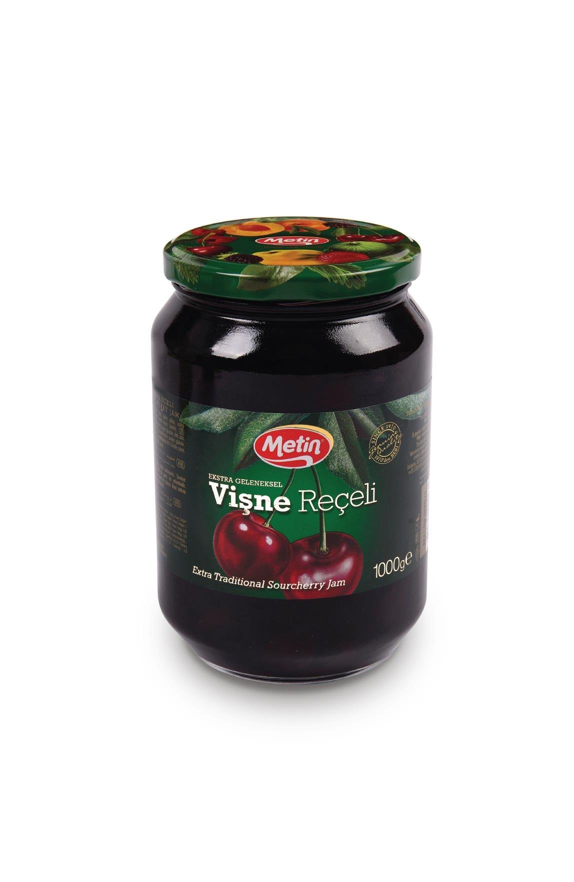 Metin Helva -Vişne Reçeli 1000 Gr Cam Kavanoz