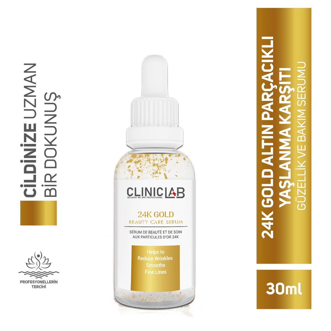 ClinicLab 24K Gold Altın İçerikli Güzellik Bakım Serumu 30 Ml