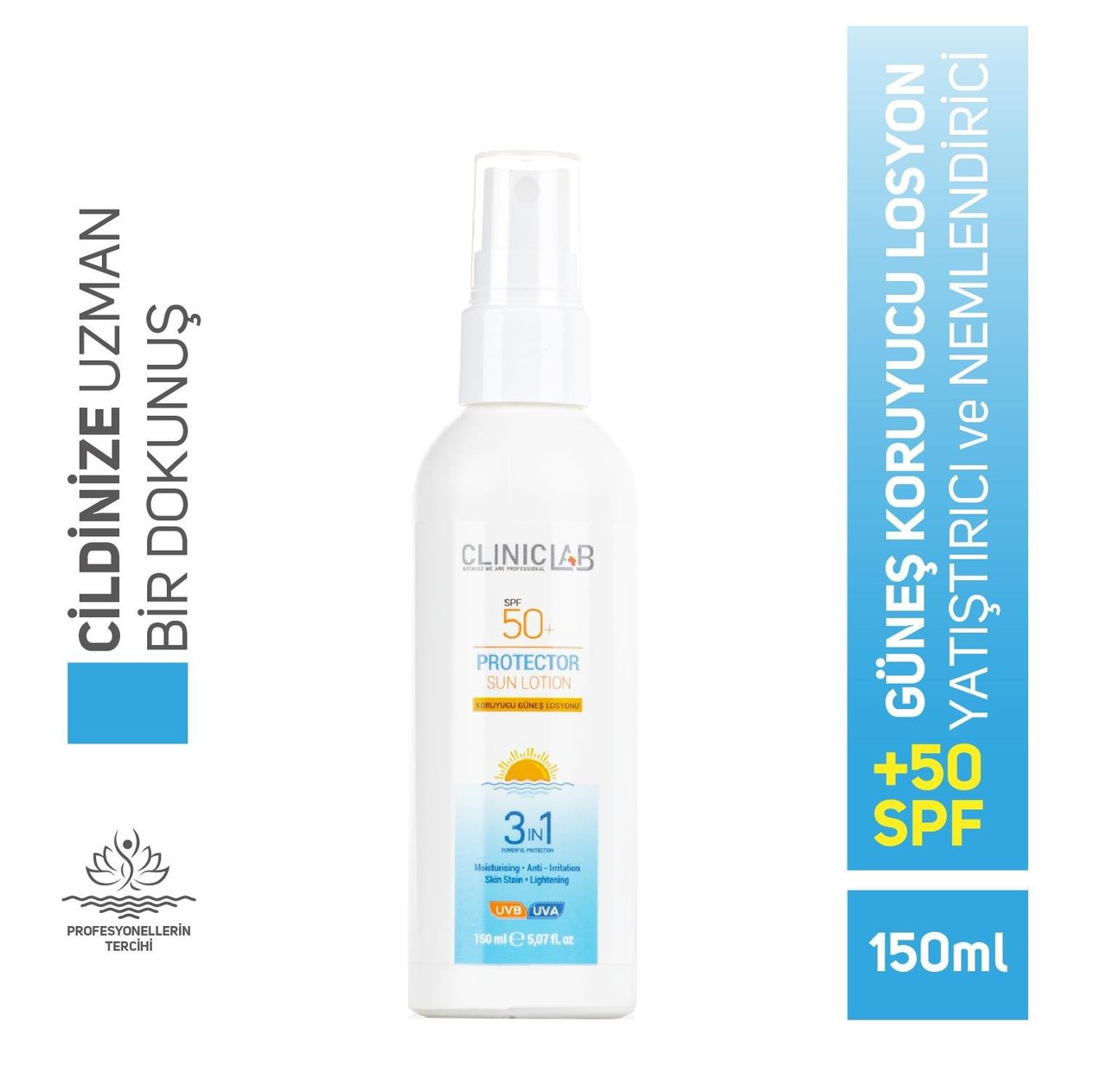 ClinicLab 50+ SPF Güneş Losyonu 150 ml