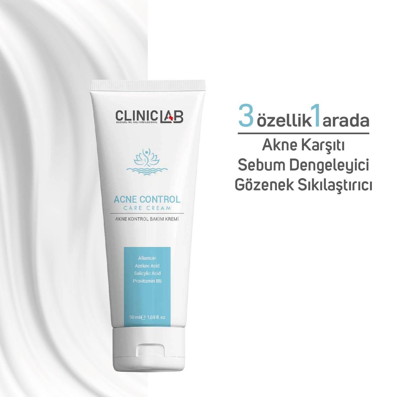 ClınıcLab Akne Kontrol Bakım Kremi 50 ML