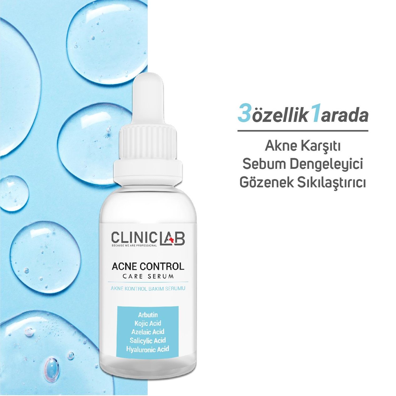 ClinicLab Akne Kontrol Bakım Serumu 30 ml
