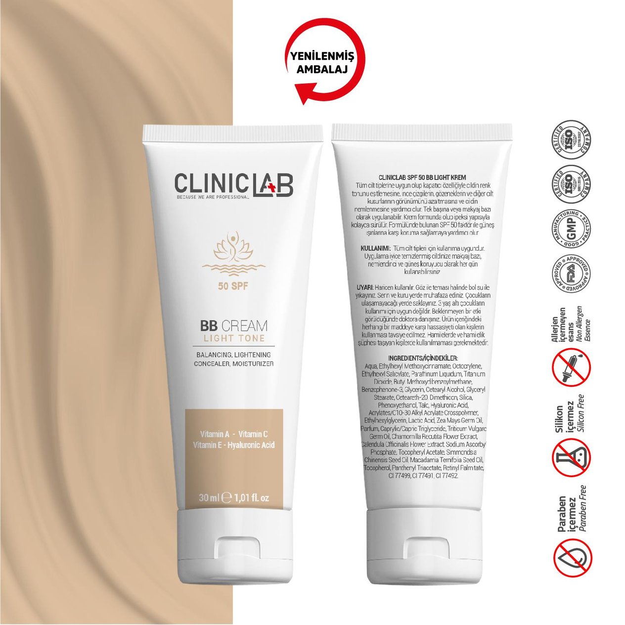 ClinicLab BB Krem Açık Ton 30 ml