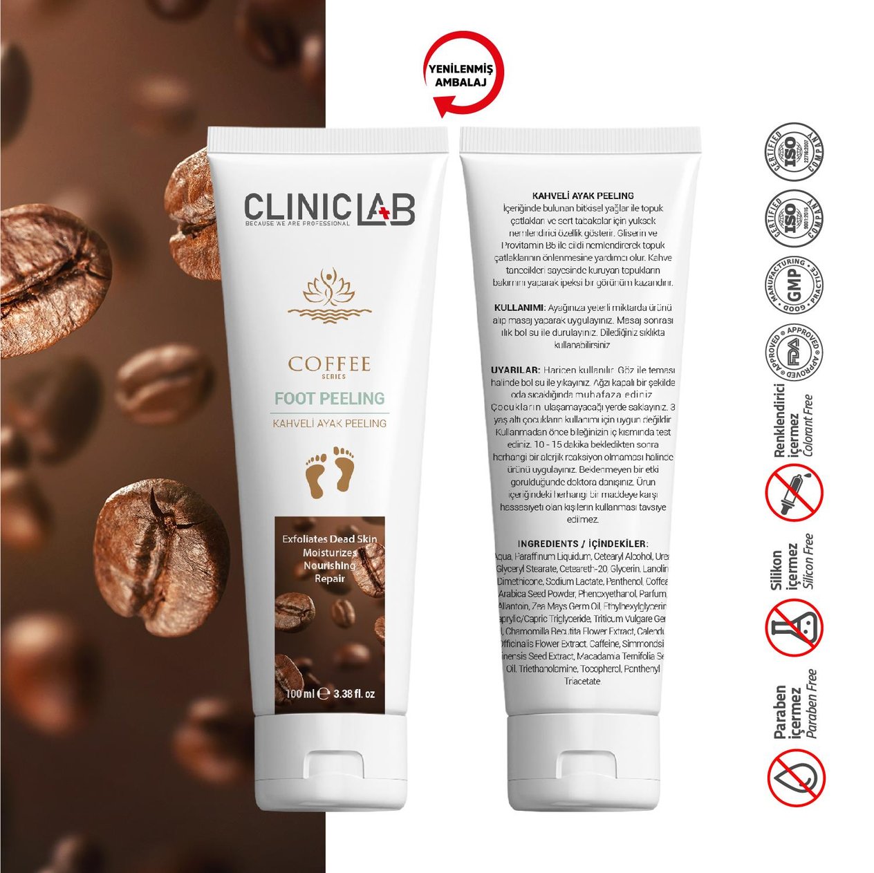ClinicLab Kahveli Ayak Peeling 100 ml