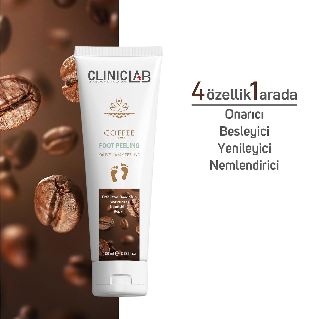 ClinicLab Kahveli Ayak Peeling 100 ml