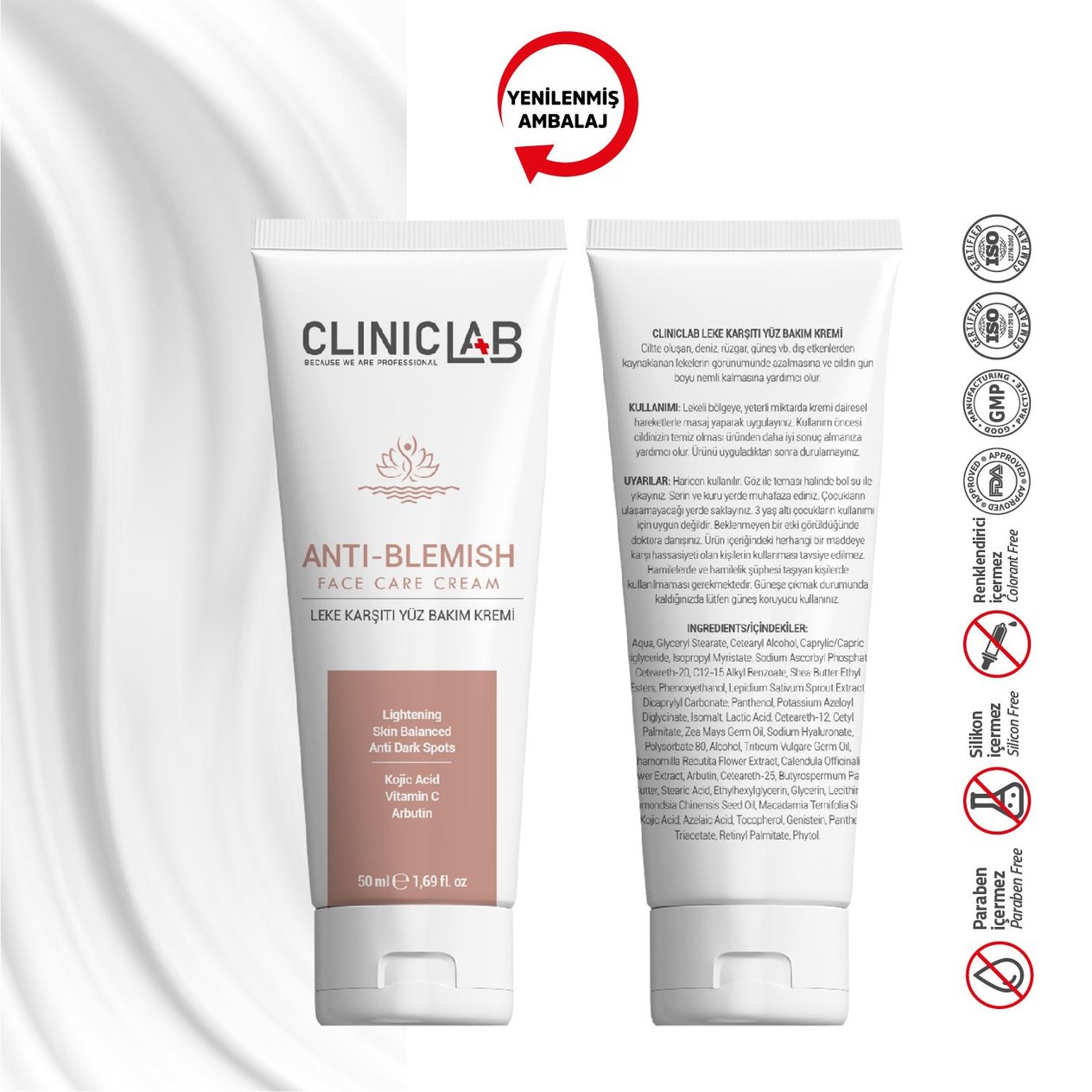 ClinicLab Leke Karşıtı Yüz Bakım Kremi 50ml