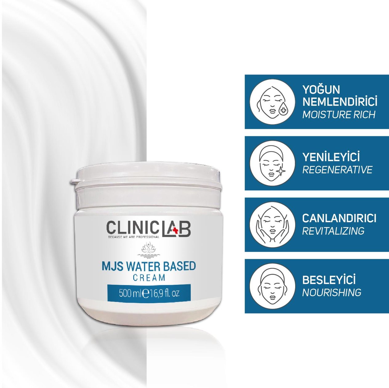 Cliniclab MJS Water Based Cream 500 ml