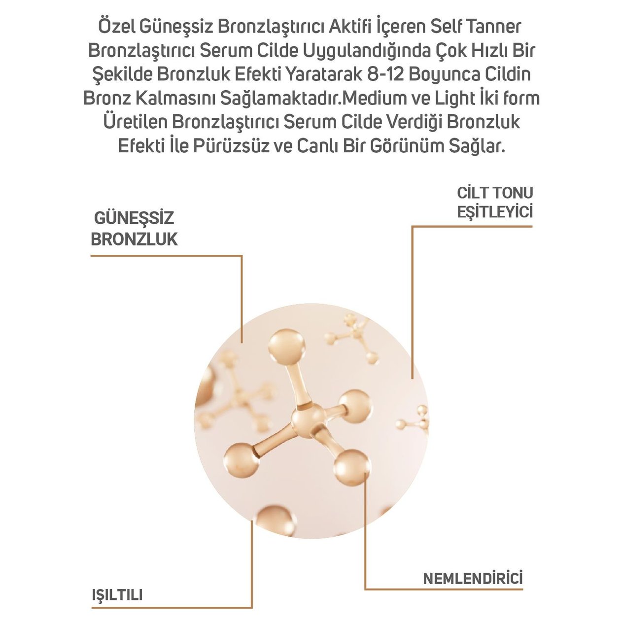 ClinicLab Pro+ Bronzlaştırıcı Cilt Serumu Ligth Tone 30 ml