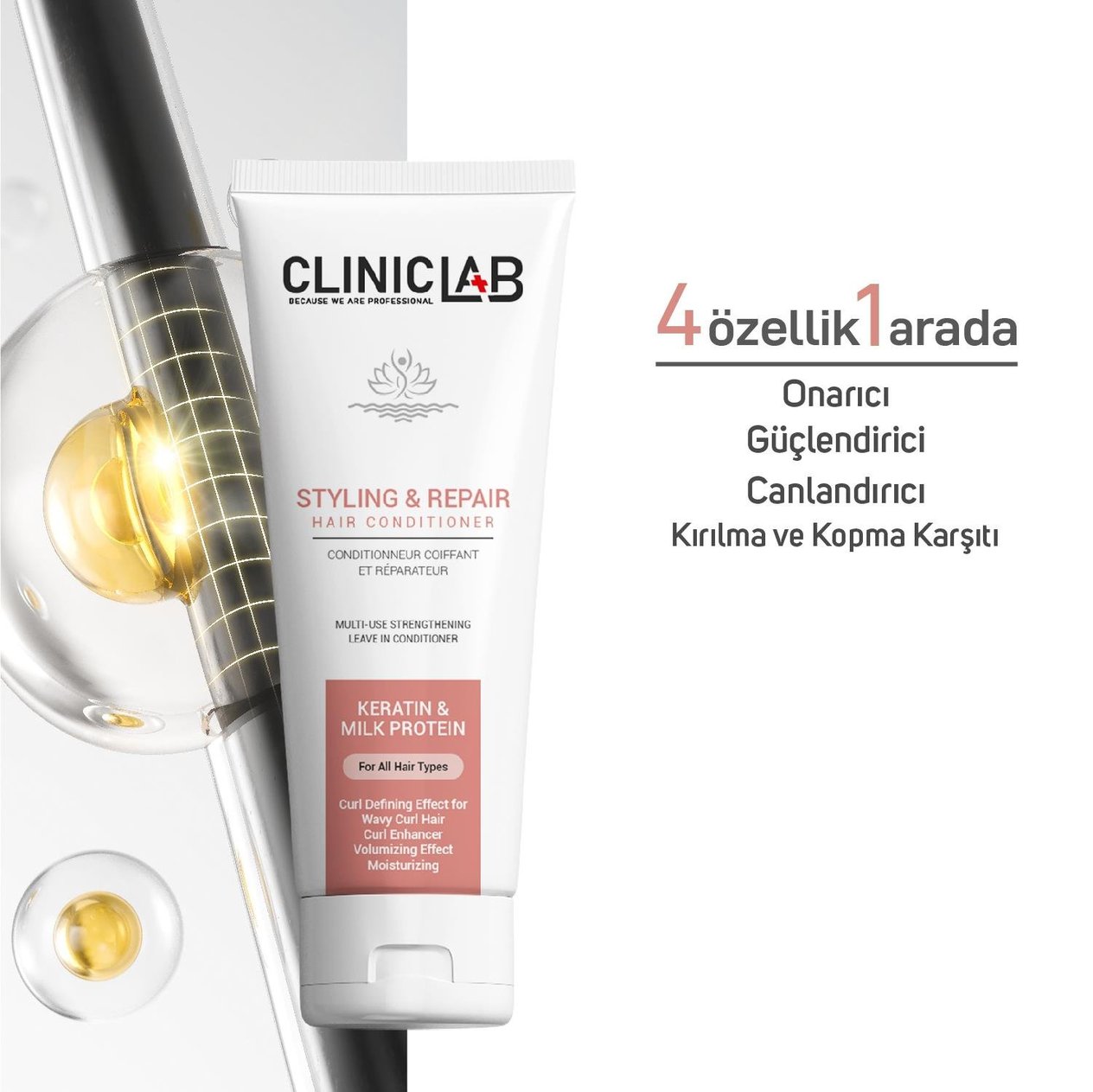 Cliniclab Şekillendirici ve Onarıcı Saç Kremi 200 Ml