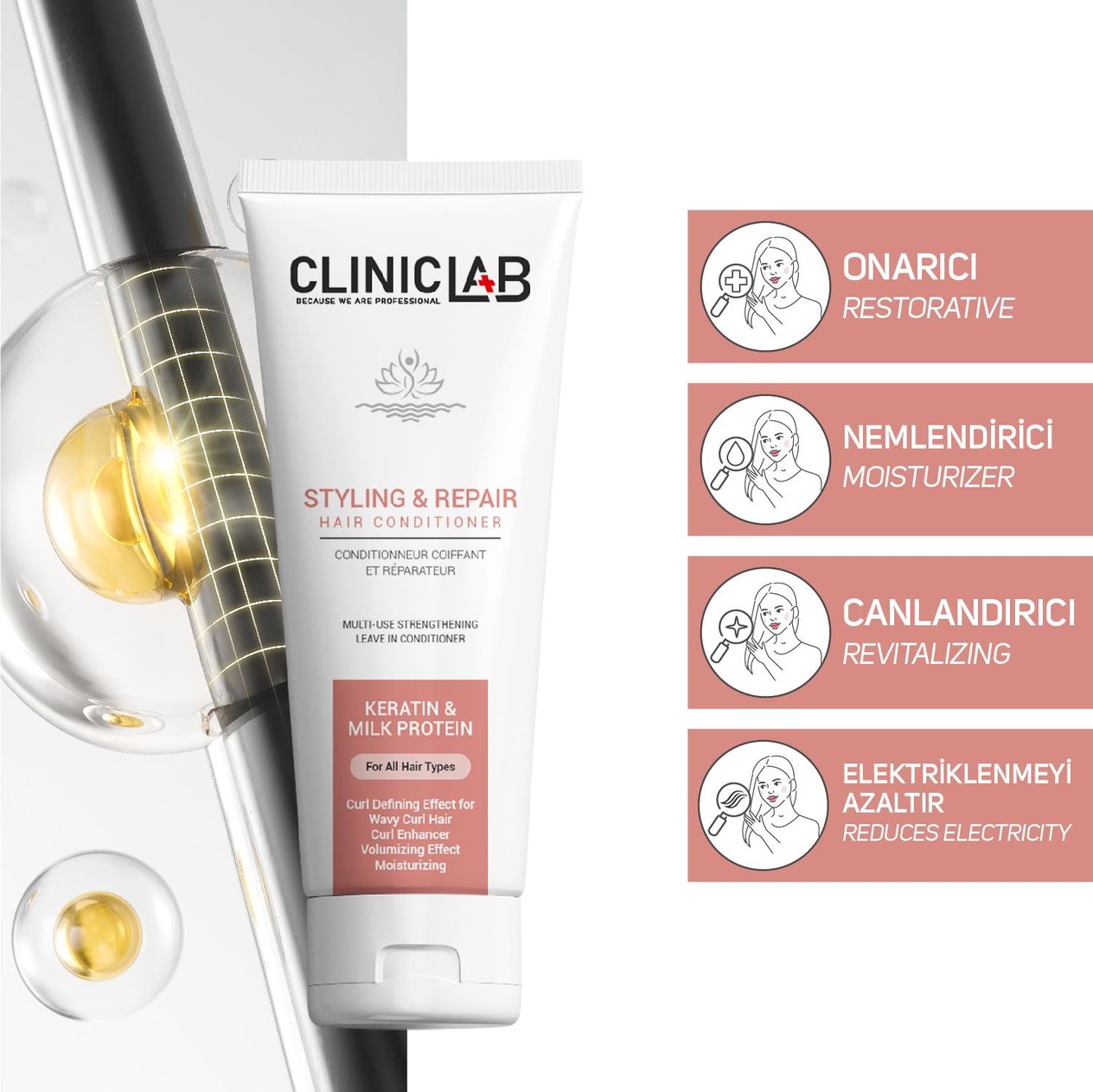 Cliniclab Şekillendirici ve Onarıcı Saç Kremi 200 Ml