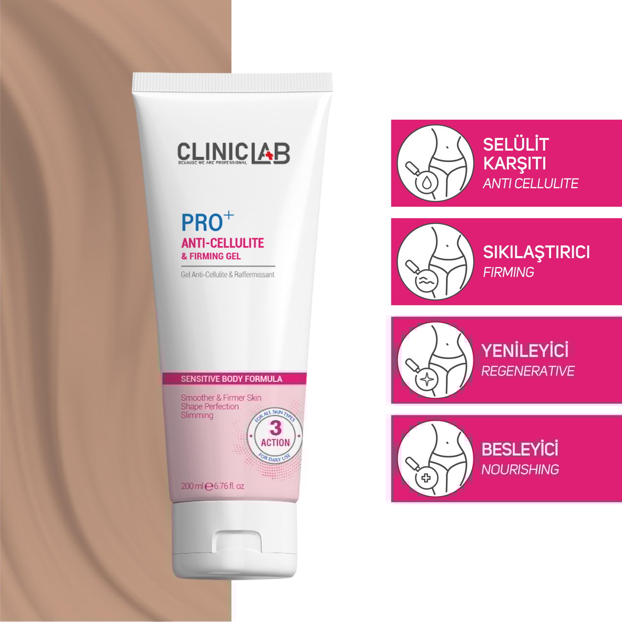 Cliniclab Anti-Cellulite Firming Gel 200 mL 