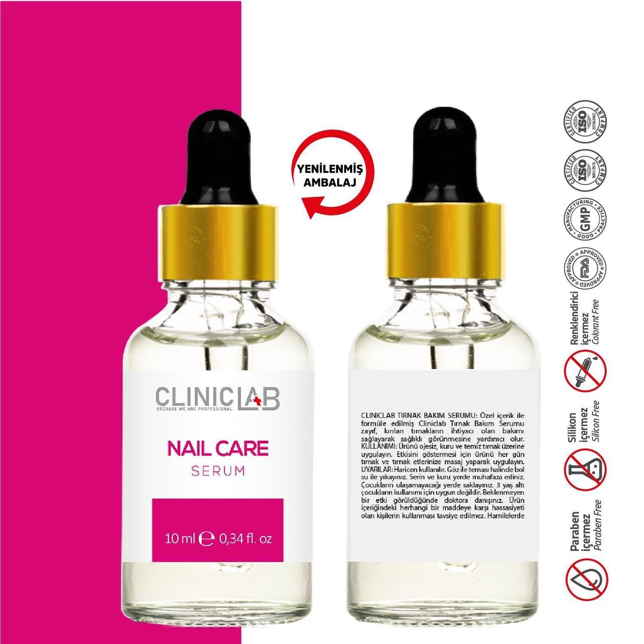 ClinicLab Tırnak Bakım Serumu 10 Ml