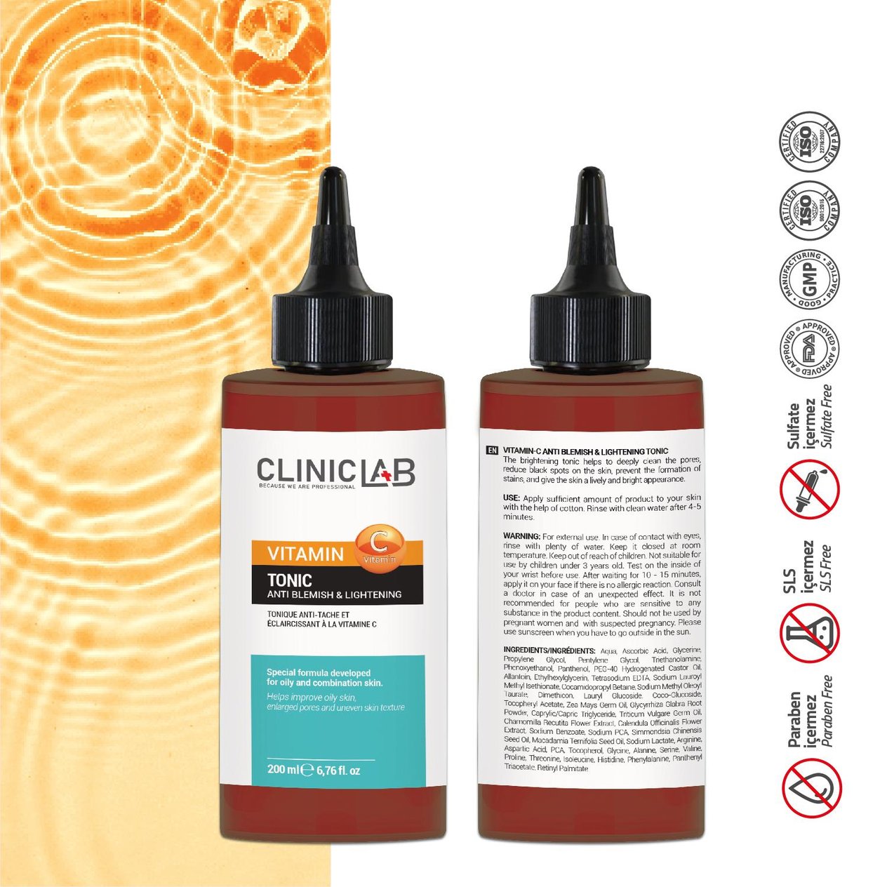 Cliniclab Vitamin C Lightening Tonic 200 mL