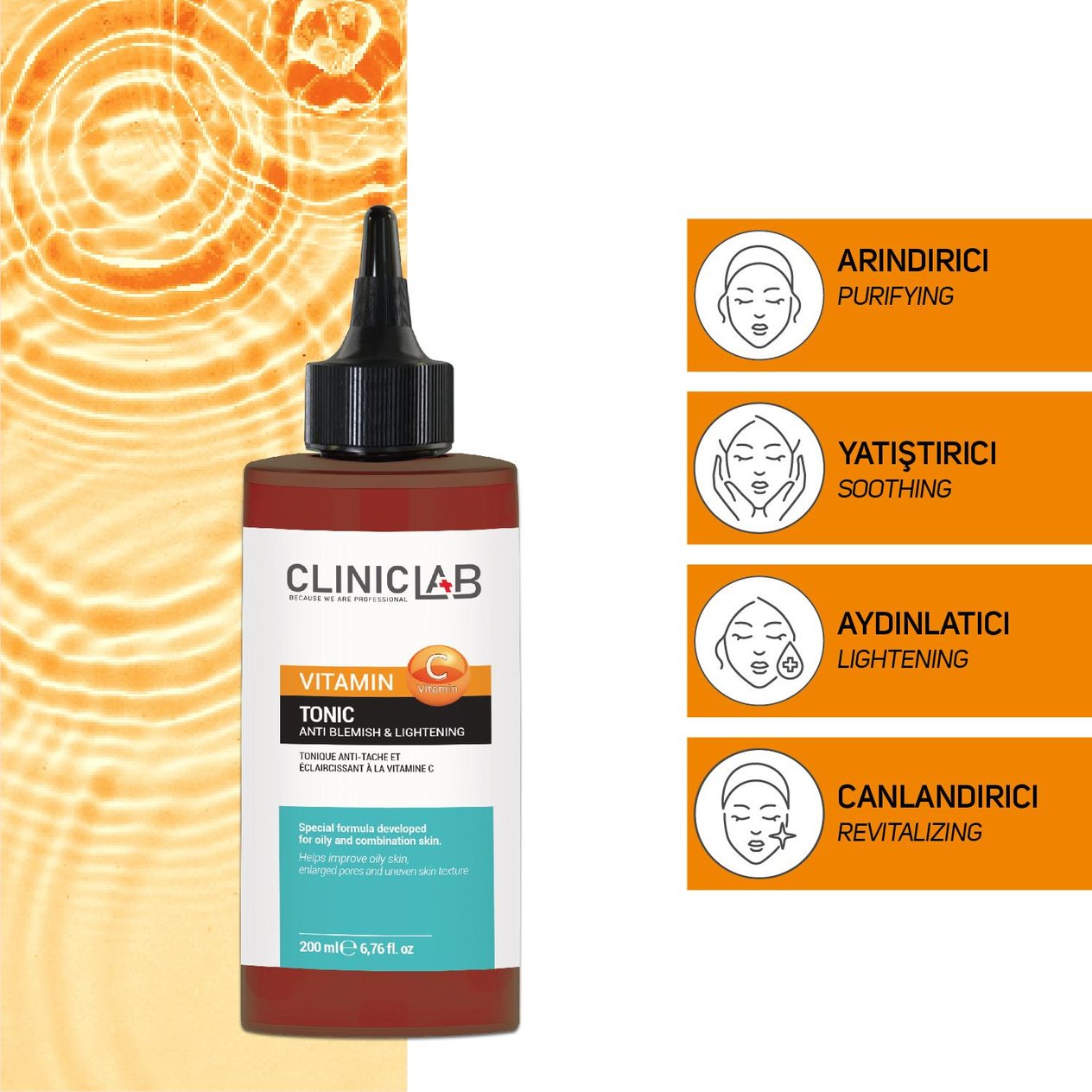 Cliniclab Vitamin C Lightening Tonic 200 mL