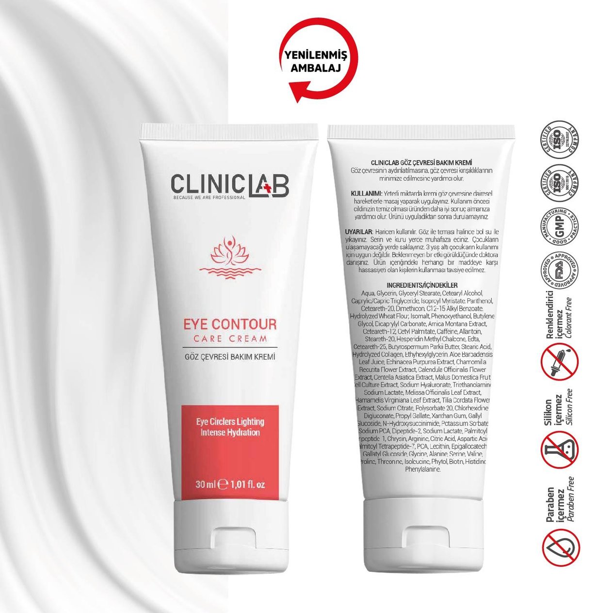ClinicLab Yaşlanma Karşıtı Göz Çevresi Bakım Kremi 30 ml