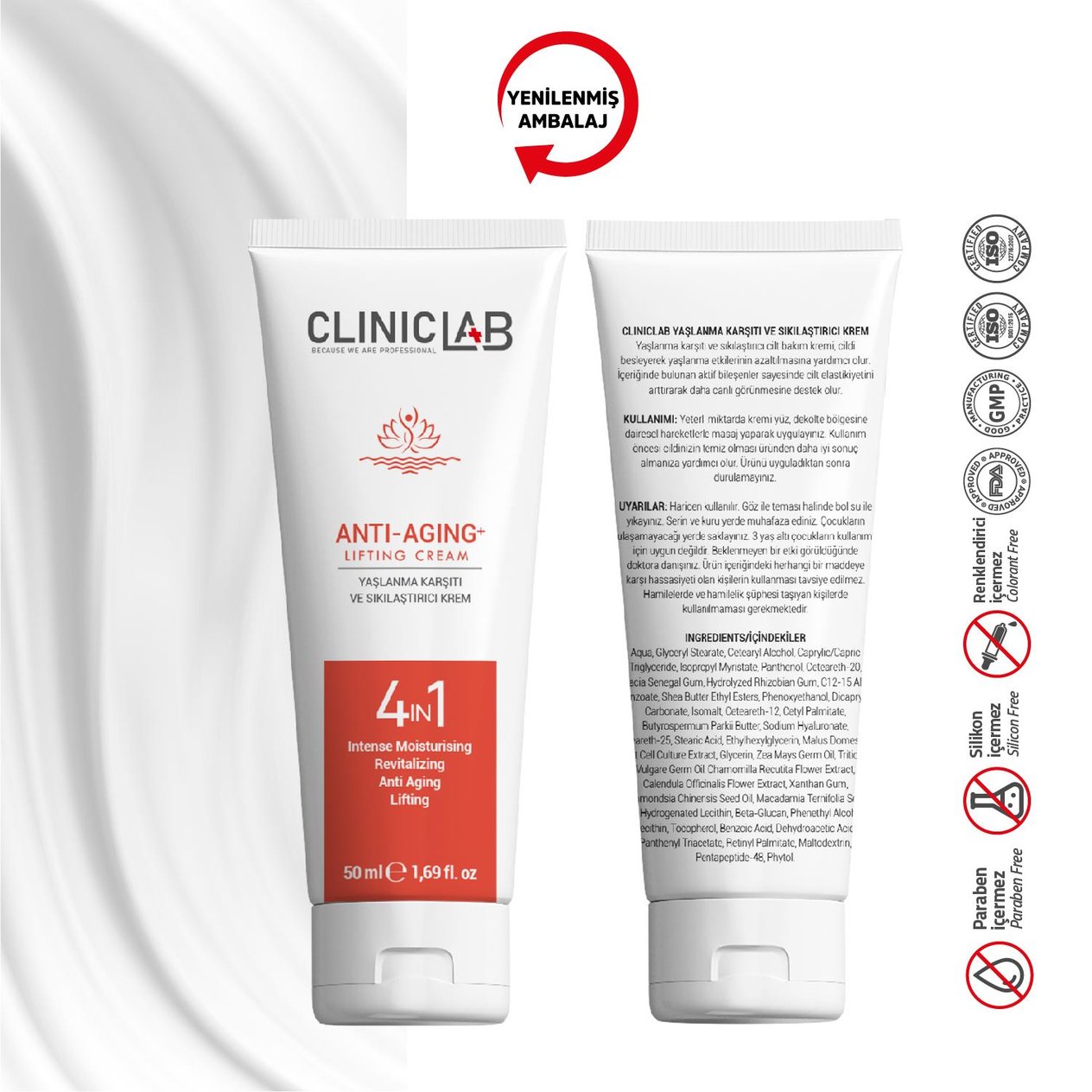 ClinicLab Yaşlanma Karşıtı ve Sıkılaştırıcı Krem 50 ml