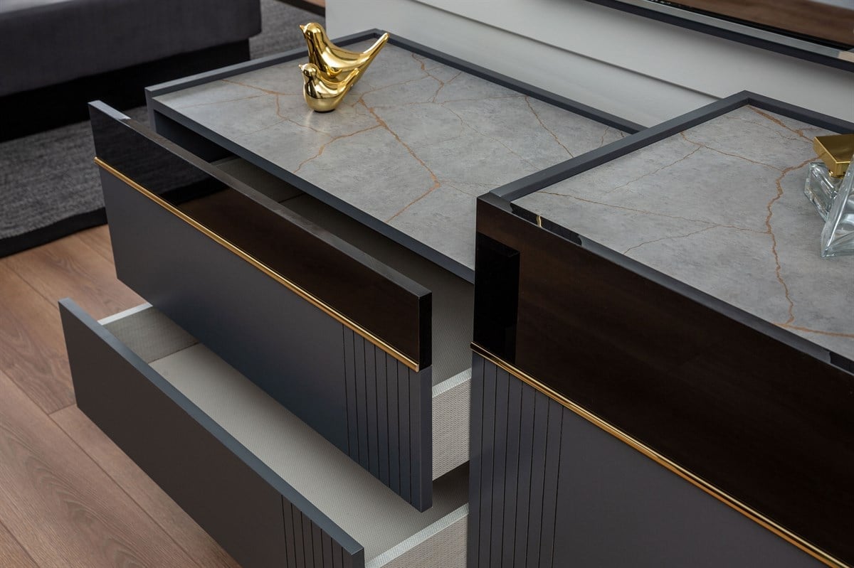 Yatak OdasıBESA HOME MOBİLYABESA HOME MOBİLYANoir Gold Yatak Odası Takımı