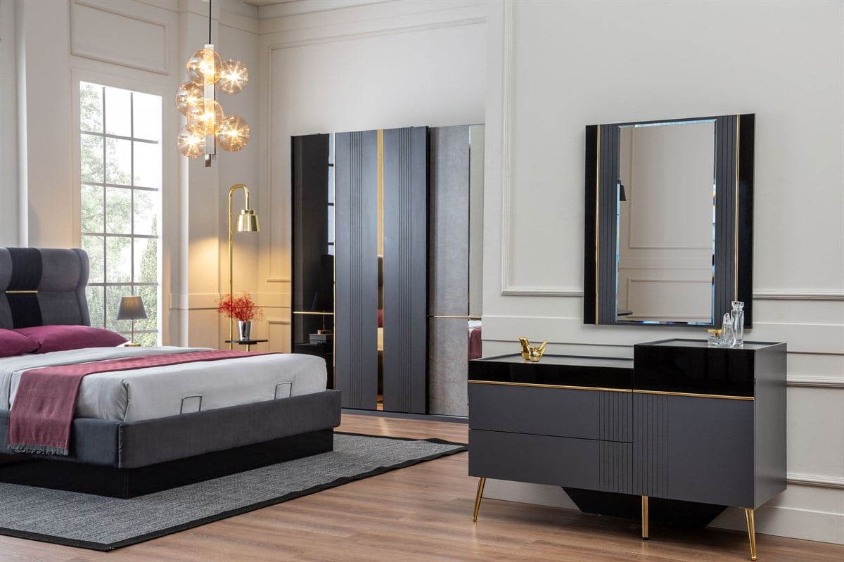 Yatak OdasıBESA HOME MOBİLYABESA HOME MOBİLYANoir Gold Yatak Odası Takımı