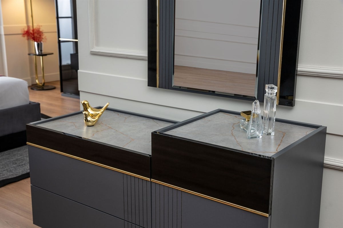 Yatak OdasıBESA HOME MOBİLYABESA HOME MOBİLYANoir Gold Yatak Odası Takımı
