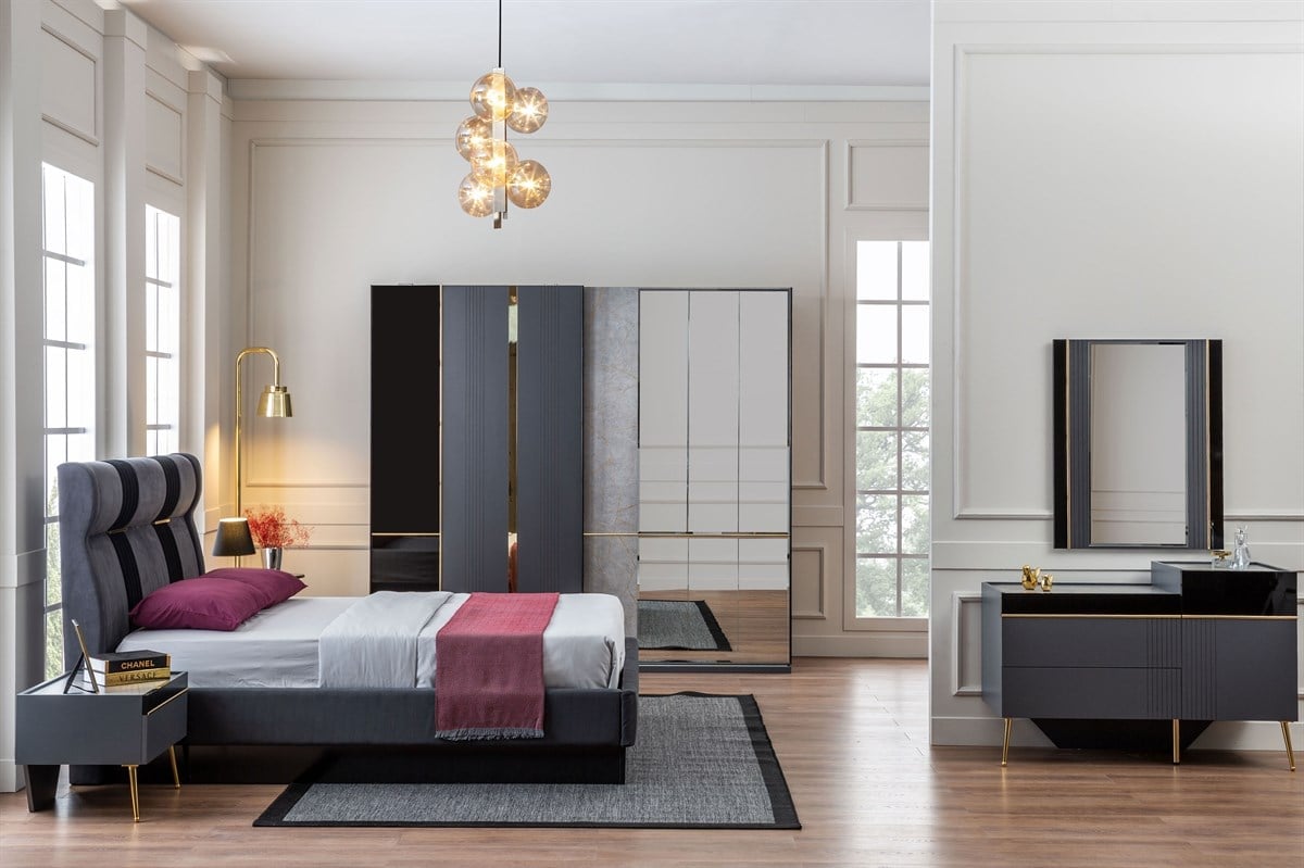 Yatak OdasıBESA HOME MOBİLYABESA HOME MOBİLYANoir Gold Yatak Odası Takımı