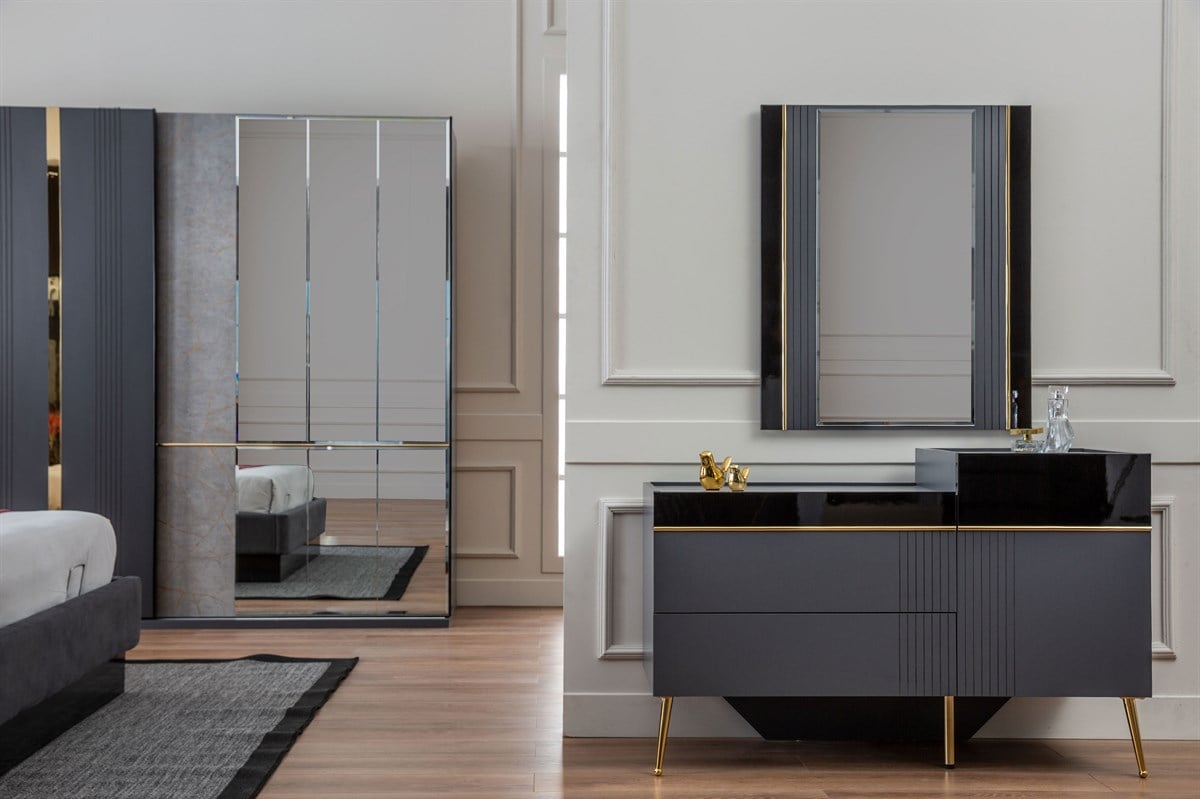 Yatak OdasıBESA HOME MOBİLYABESA HOME MOBİLYANoir Gold Yatak Odası Takımı