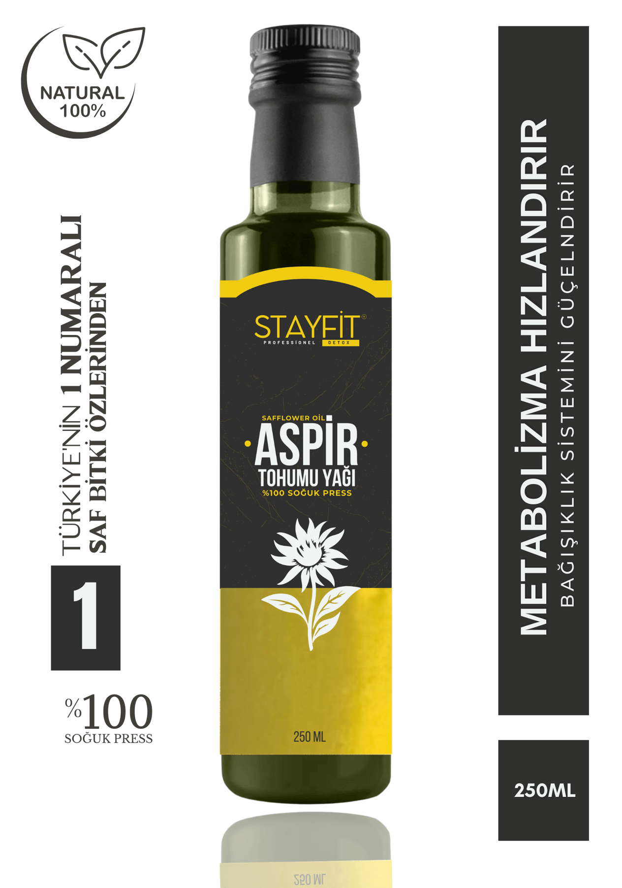 Aspir Yağı - Soğuk Press 250 ml