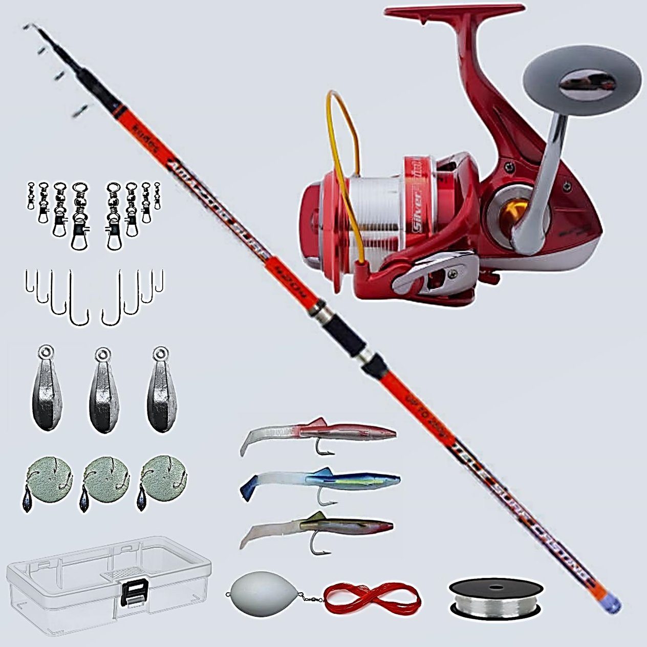KUDOS AMAZING 4,20 MT 250 GR + SILVER POİNT 8000 SURF SETİ KUDOS AMAZING 4,20MT 250GR + SILVER POINT 8000 SURF SETİ KUDOS AMAZING 4,20MT 250GR + SILVER POINT 8000 SURF SETİ
Olta Setleri
