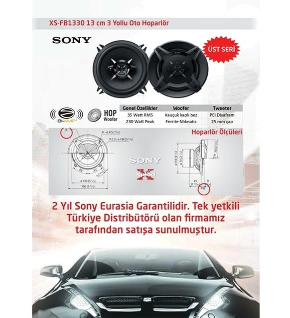 SONY XS-FB1330 55W 13CM HOPARLOR