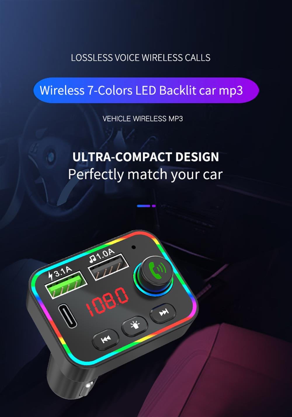 Multimedia araç kit type-c / ICCA106
