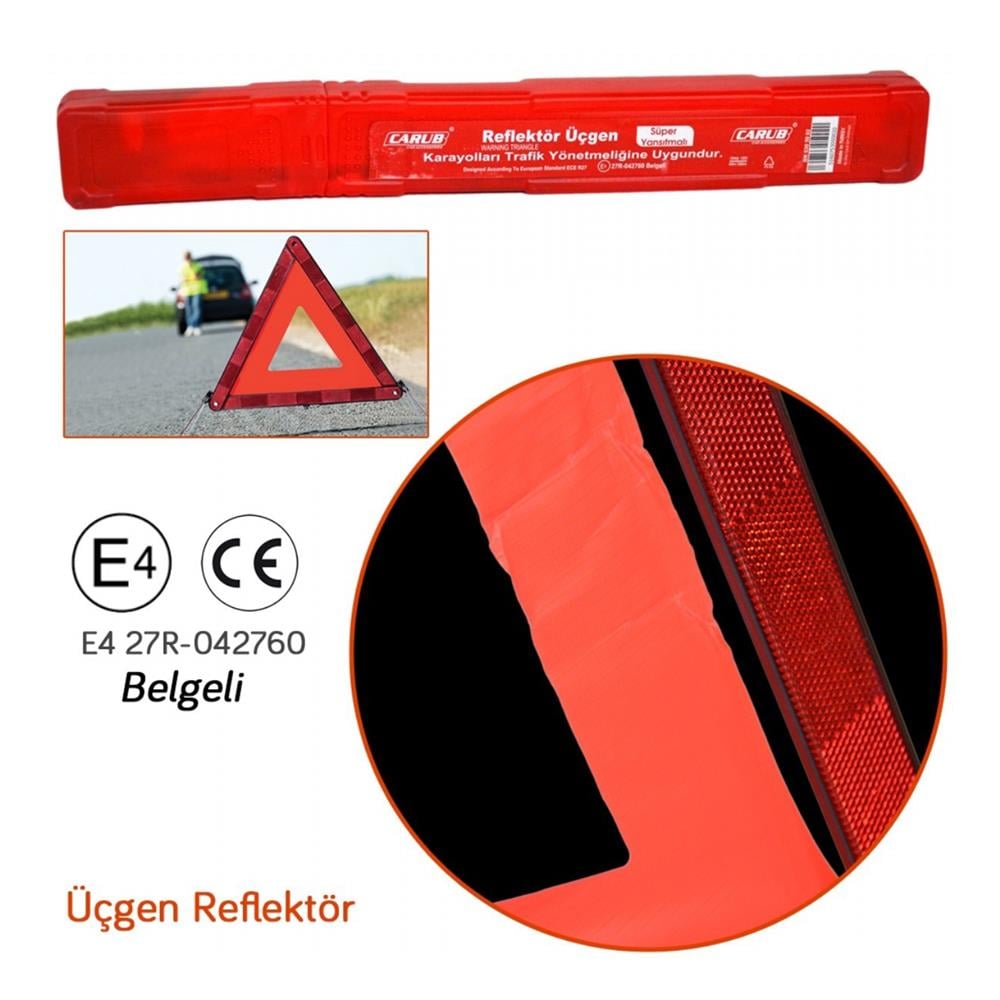 Reflektör Üçgen E4 27R042760 Belgeli