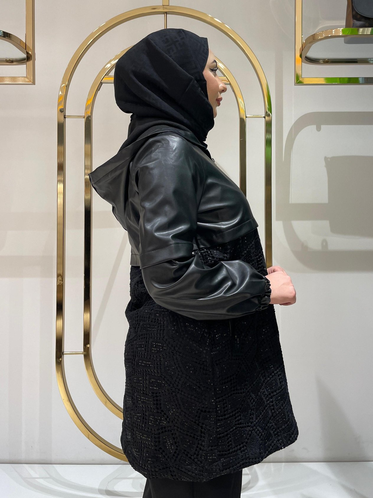 AHSEN BAYAN KAP 5422 Siyah